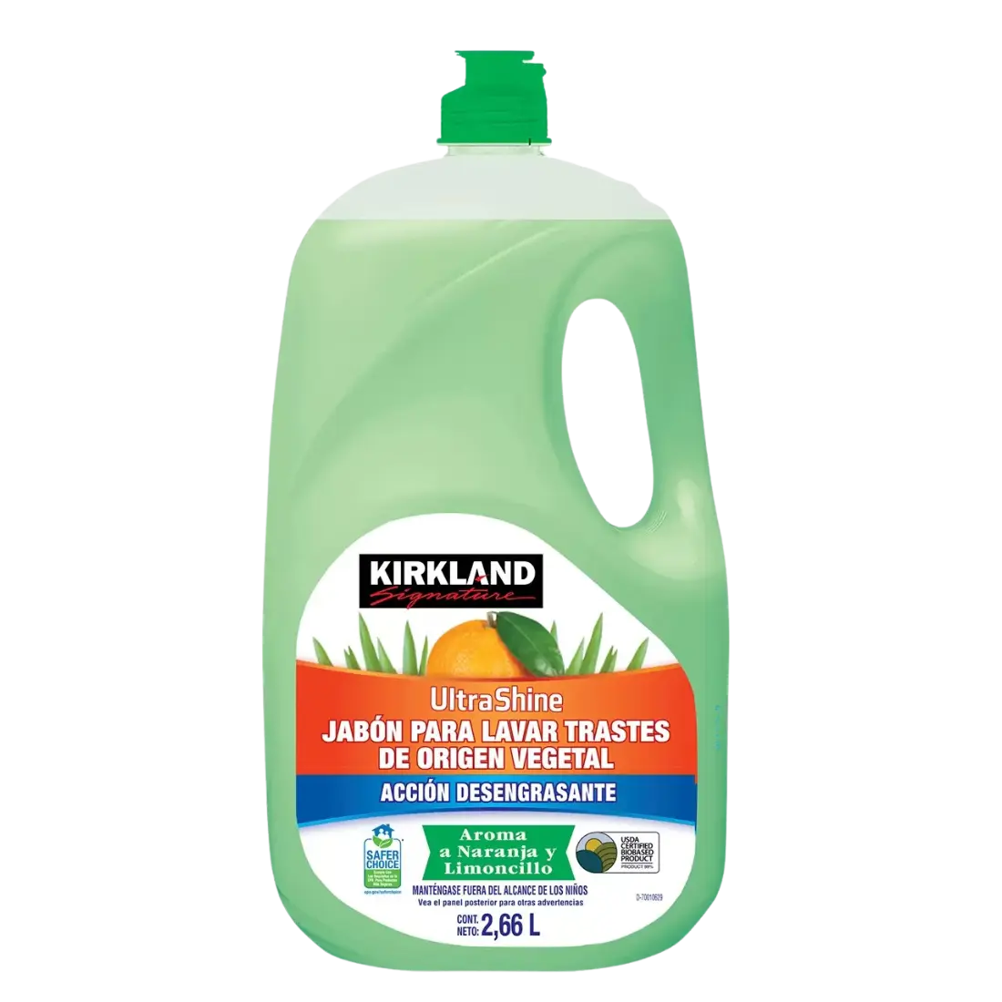 Jabon Para Trastes Vegetal Kirkland 2.6lt